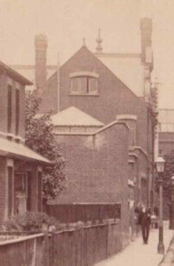 Rear of the building from St. Thomas's Road.