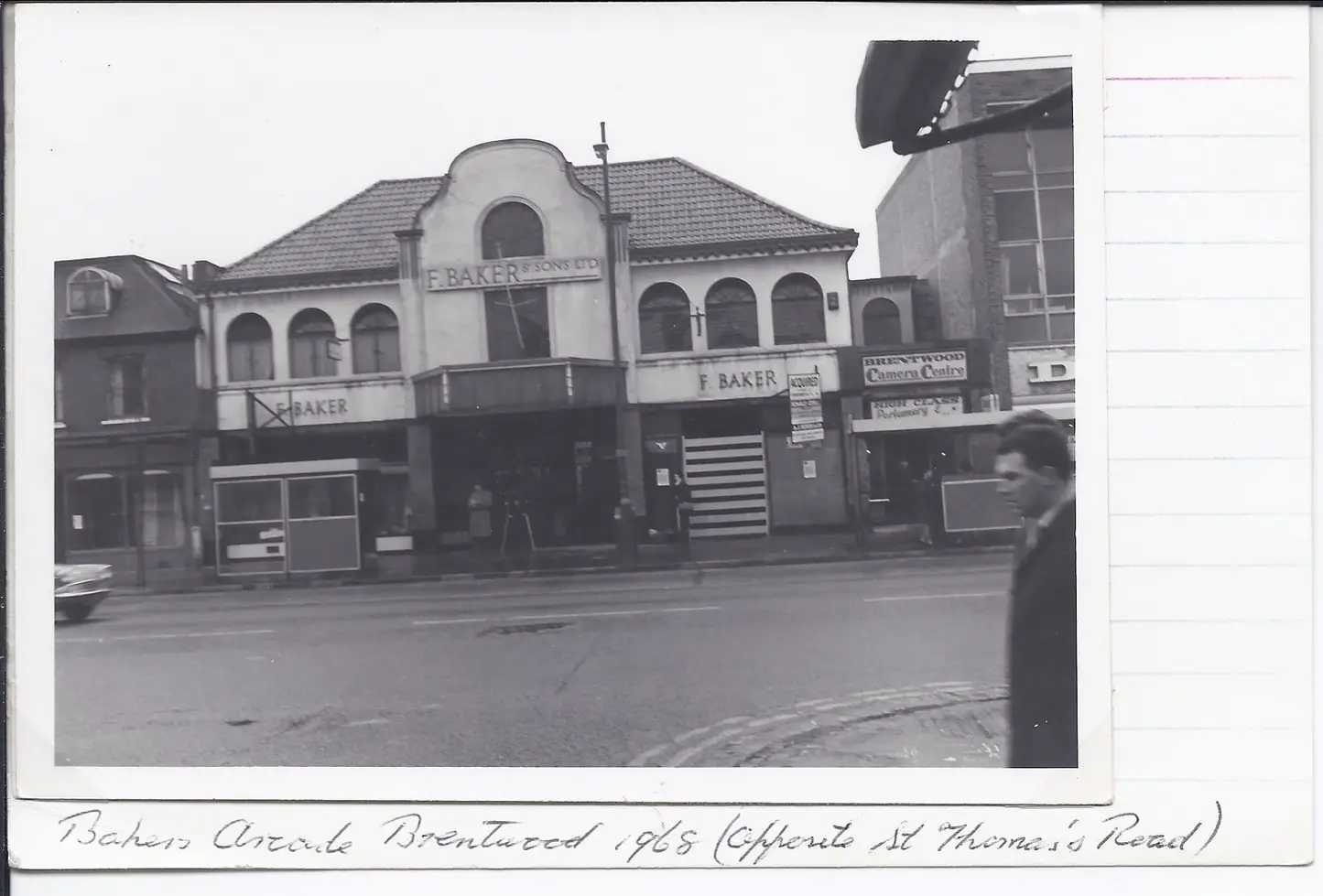 Exterior of the building not long before it was demolished.