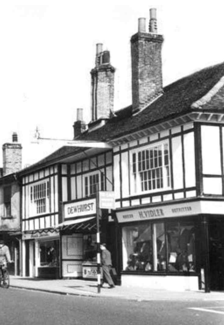 The front of the building looking east.