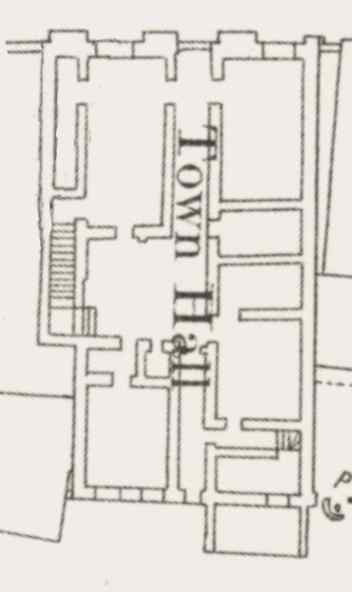 Floor plan of the town hall.
