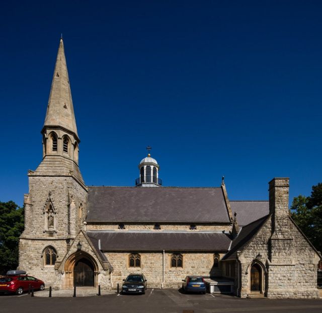 St Helens Church from Queen's Road.