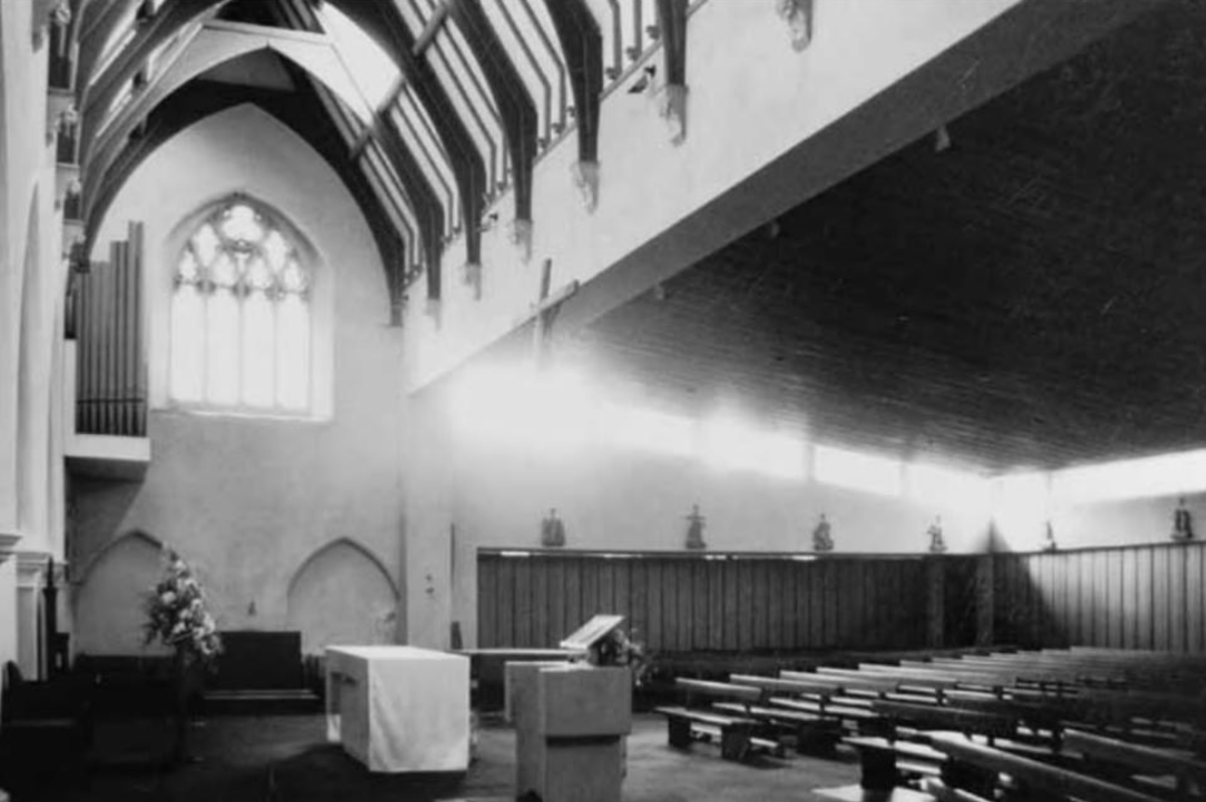 The interior of the 1974 cathedral.
