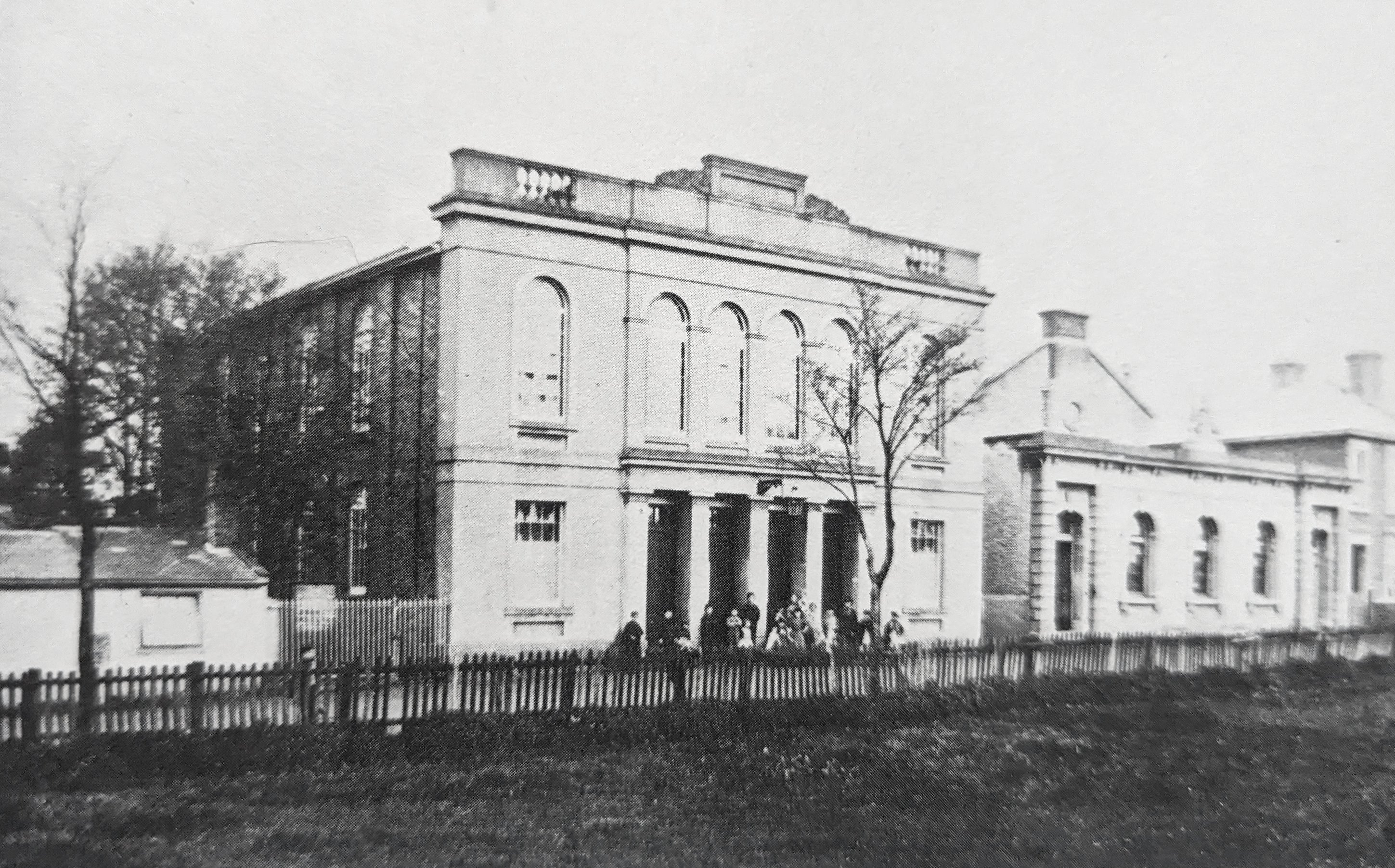 The church before the facade was modified.
