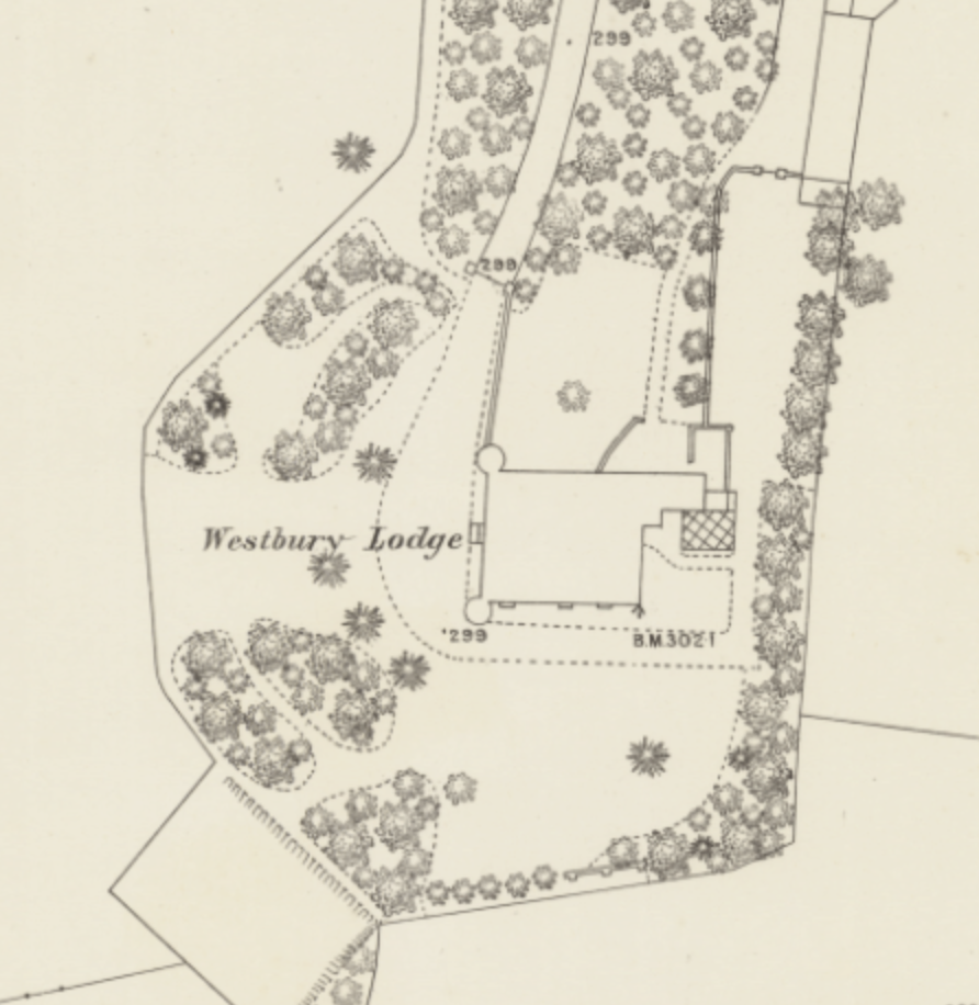 The building and ground before it was extended.