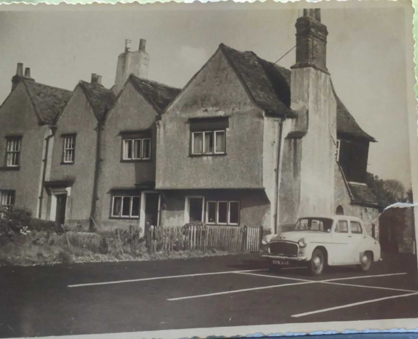 A photograph of Great Stampfords shortly before it was demolished.
