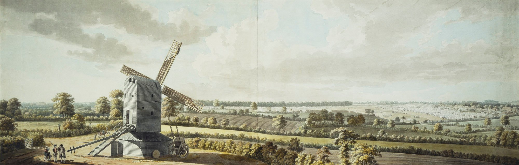 A view of the encampment on Warley Common 28 May-11 November 1778.