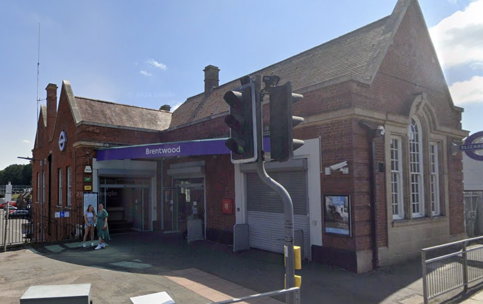 The current ticket hall for Brentwood Station.