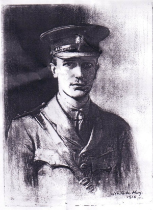 A drawing of Lord Petre.
