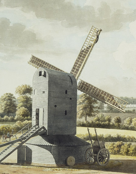 An image of one of the windmills that once overlooked Shenfield Common